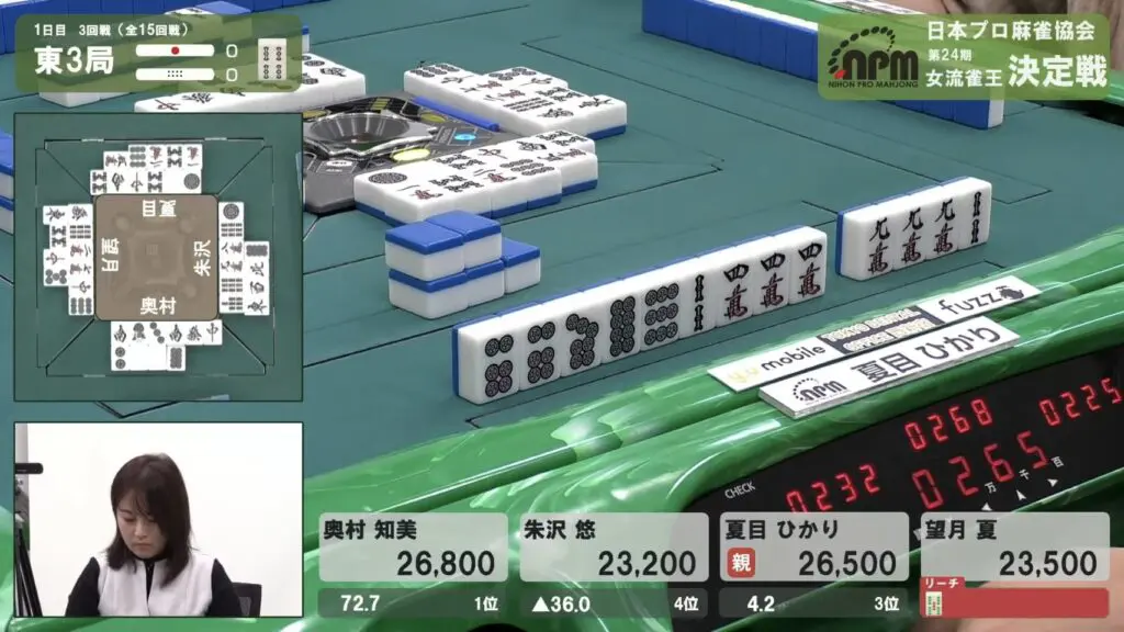 第24期女流雀王決定戦観戦記1日目（3回戦） | 日本プロ麻雀協会
