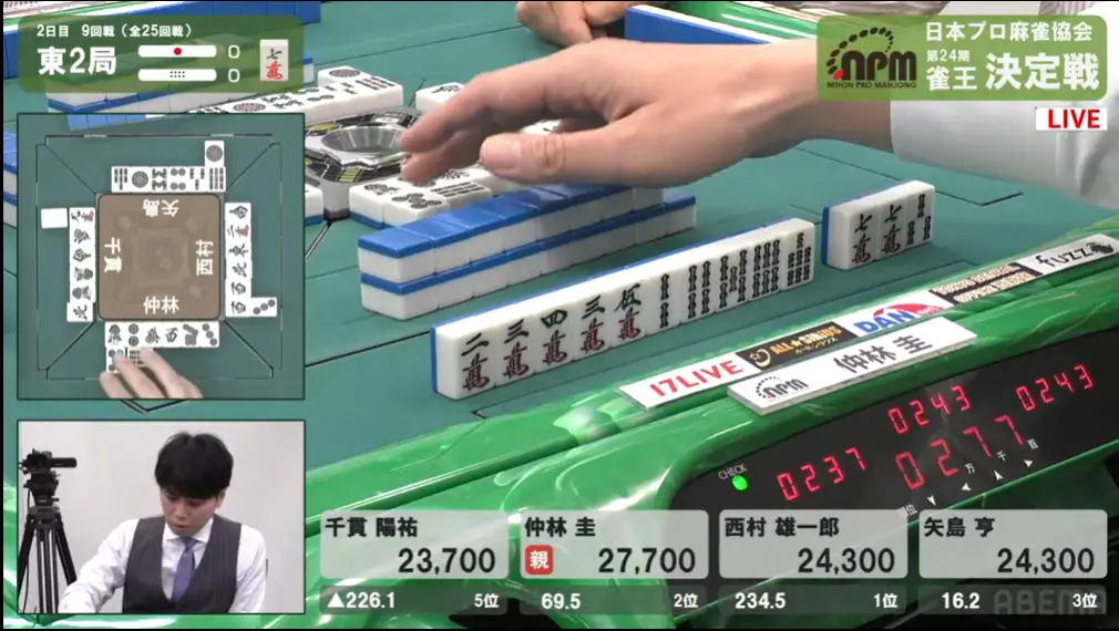 第24期雀王決定戦観戦記 2日目（9回戦） | 日本プロ麻雀協会