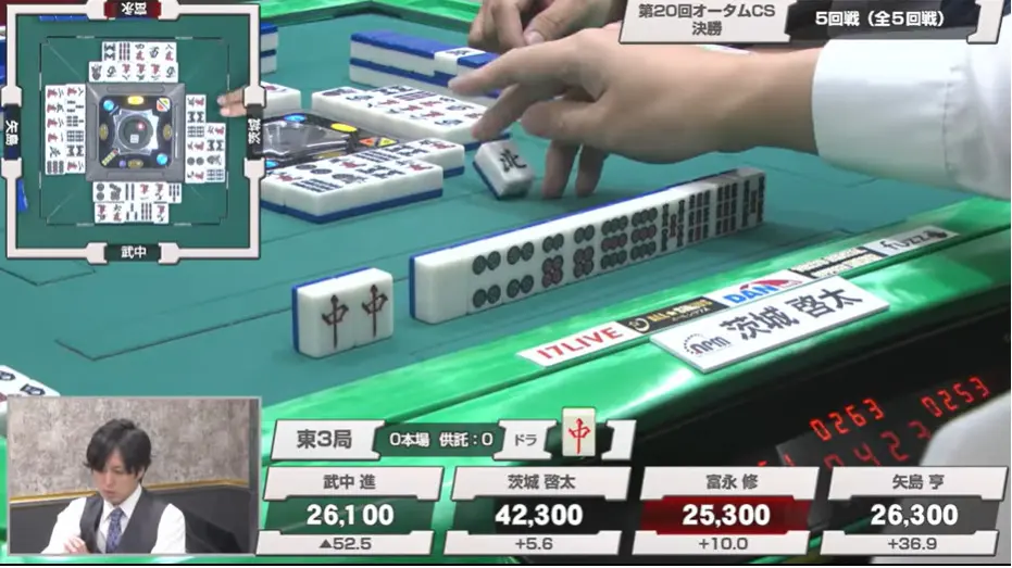 第20回オータムチャンピオンシップ観戦記（5回戦） | 日本プロ麻雀協会