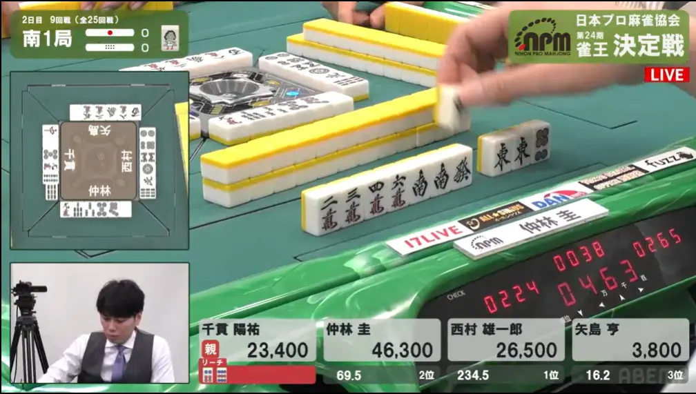第24期雀王決定戦観戦記 2日目（9回戦） | 日本プロ麻雀協会